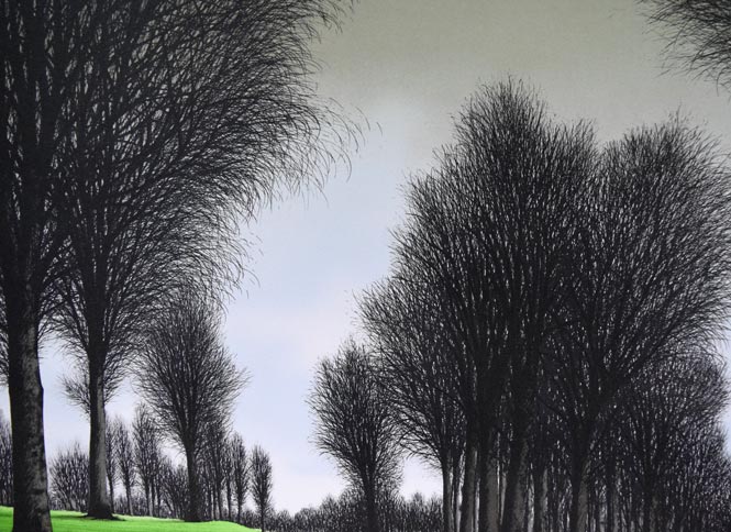 ジャック・デペルト(Jacques DEPERTHES)「レッドフラッグ」リトグラフ 拡大画像1