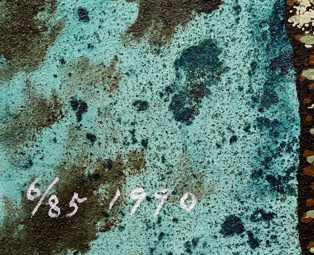 萄雅彦「宵YOI」マテリアルペインティング 限定番号(ed,6/85)、年記(1990年作)