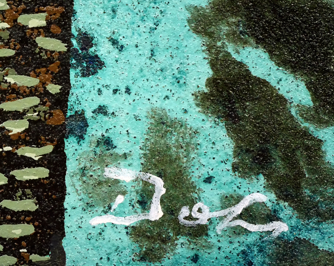 萄雅彦「宵YOI」マテリアルペインティング サイン拡大画像