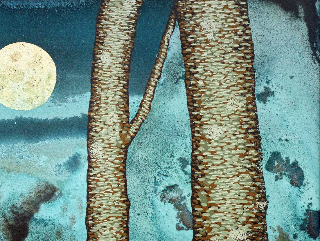 萄雅彦「宵YOI」マテリアルペインティング 拡大画像3