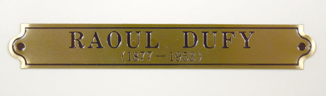 ラウル デュフィ(Raoul Dufy)「リベラシオンのメニュー」版画 額装プレート画像