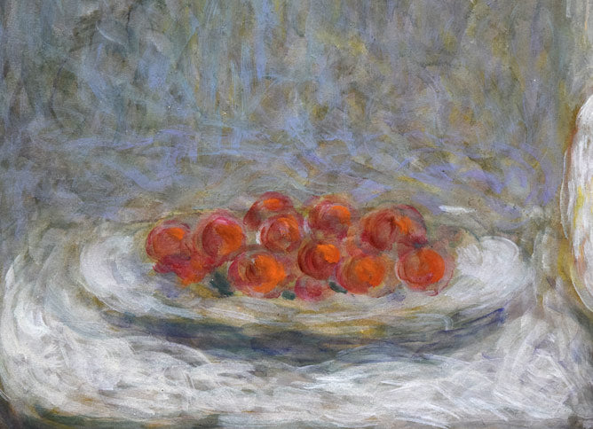 蛯子善悦「二つの瓶と果物」油絵・M8号 拡大画像3