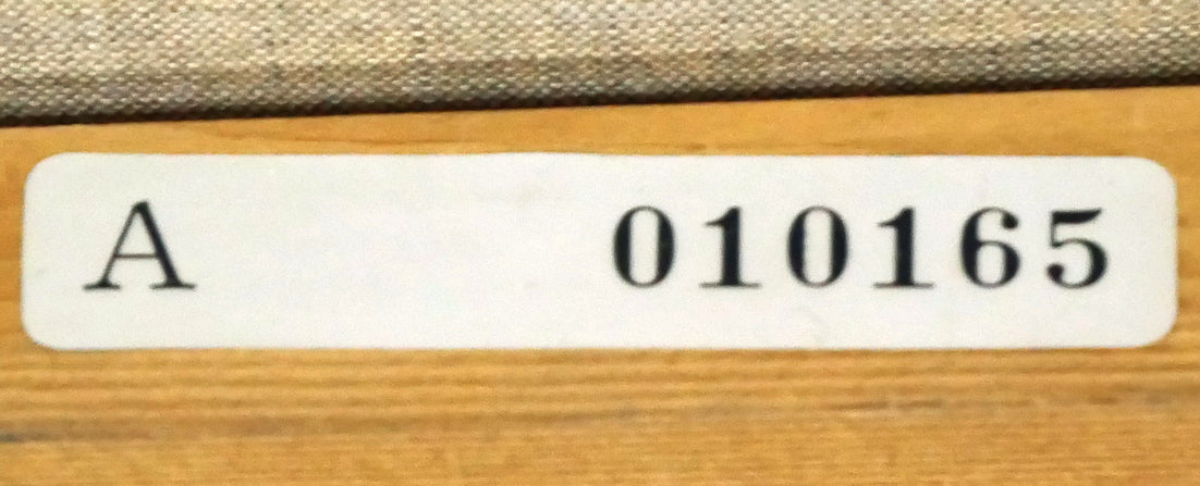 蛯子真理央「シャルトルの街かど(フランス)」油絵・仏P10号 裏側拡大画像3