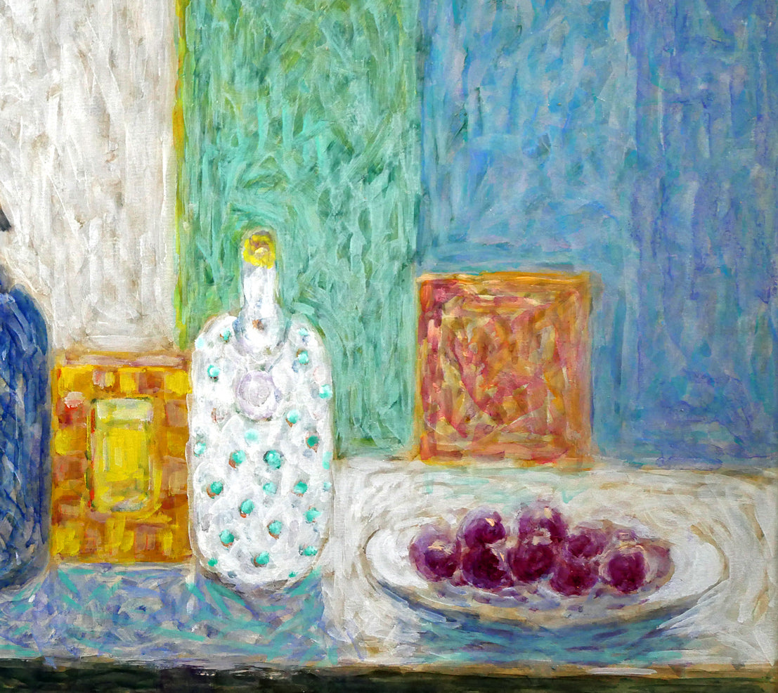 蛯子善悦「卓上の静物」油絵・M8号 拡大画像2