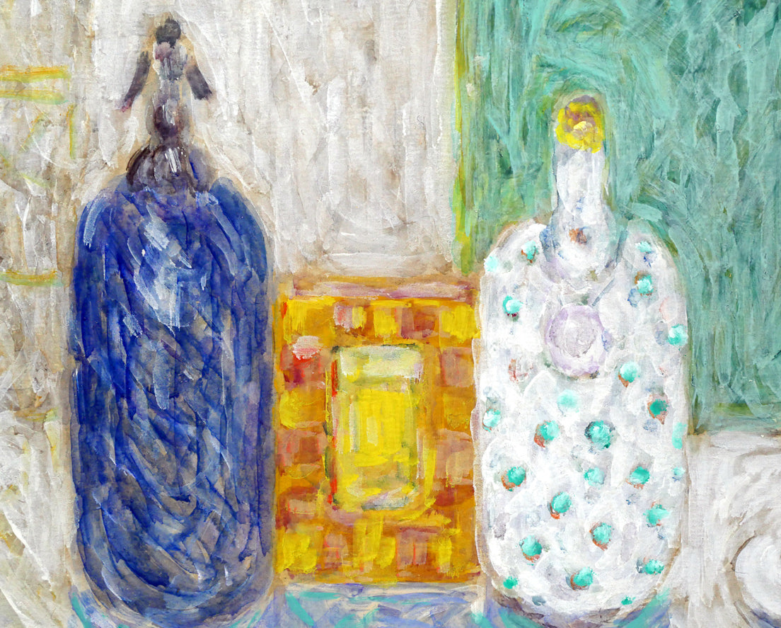 蛯子善悦「卓上の静物」油絵・M8号 拡大画像3