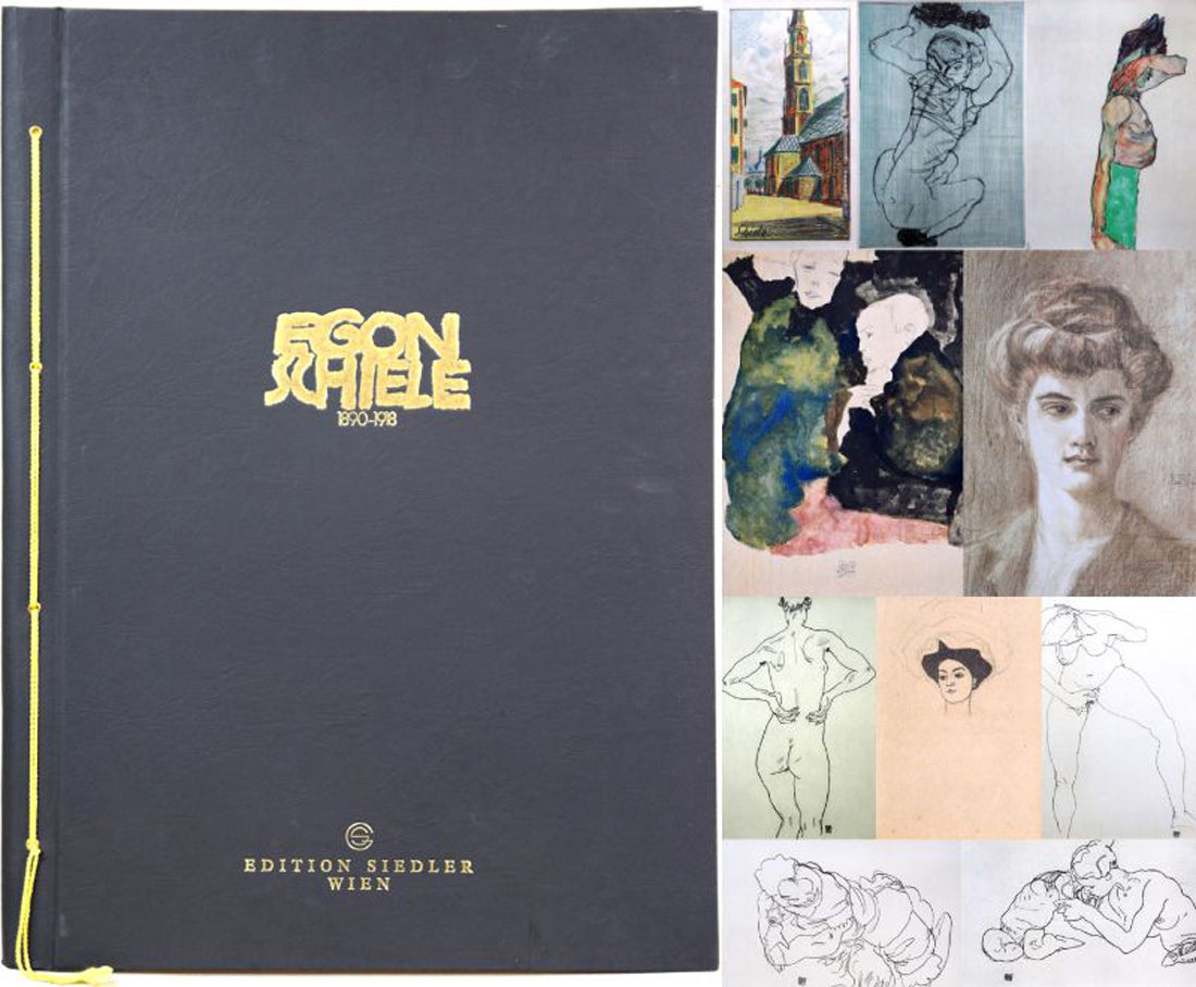エゴン・シーレ「EGON SCHIELE」リトグラフ・ポートフォリオ(10枚セット額縁付き)