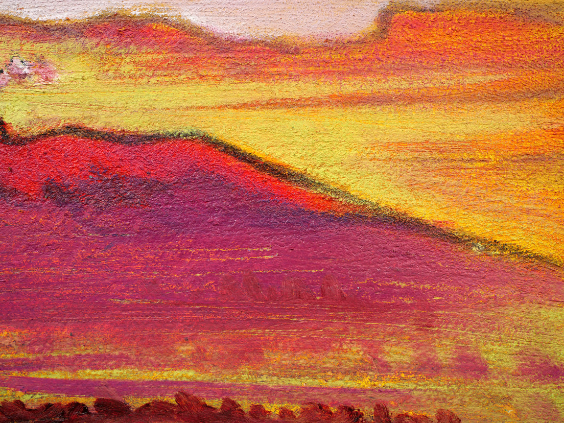 遠藤ミマン「樽前・三角点・馬」油絵・F6号 拡大画像2