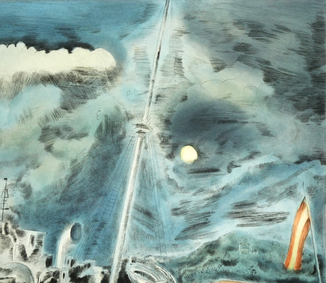 エルミーヌ ダヴィッド(Hermine DAVID)「パルマ・デ・マジョルカ」銅版画(ドライポイント・アクアチント) 拡大画像2