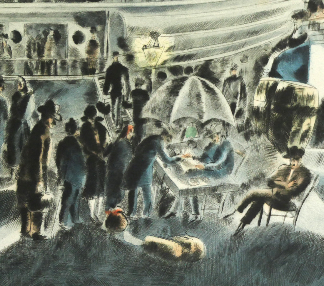 エルミーヌ ダヴィッド(Hermine DAVID)「パルマ・デ・マジョルカ」銅版画(ドライポイント・アクアチント) 拡大画像5