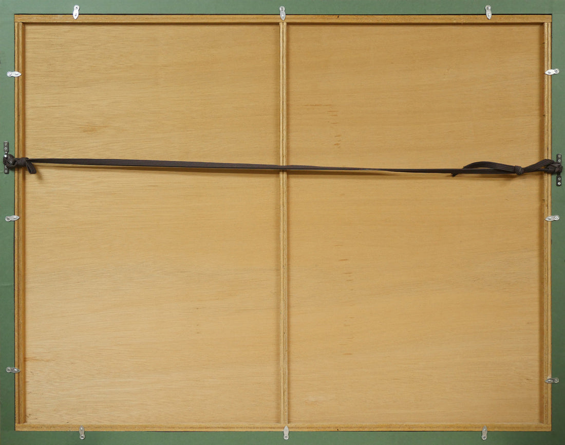 エルミーヌ ダヴィッド(Hermine DAVID)「パルマ・デ・マジョルカ」銅版画(ドライポイント・アクアチント) 額縁裏側画像