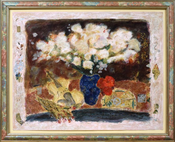 ロイ フェアチャイルド(Roy Fairchild)「白い花束」シルクスクリーン版画