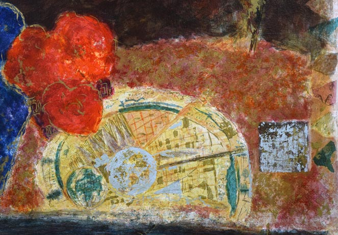 ロイ フェアチャイルド(Roy Fairchild)「白い花束」シルクスクリーン版画 拡大画像3