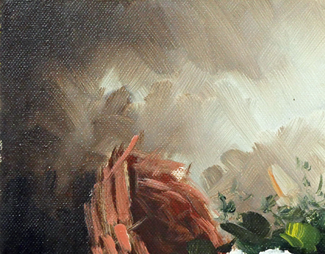 FERRER「薔薇」油絵・F3号 拡大画像1