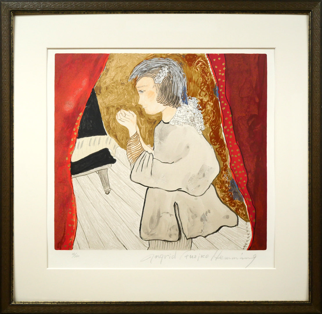 フジ子ヘミング「お祈り」シルクスクリーン版画