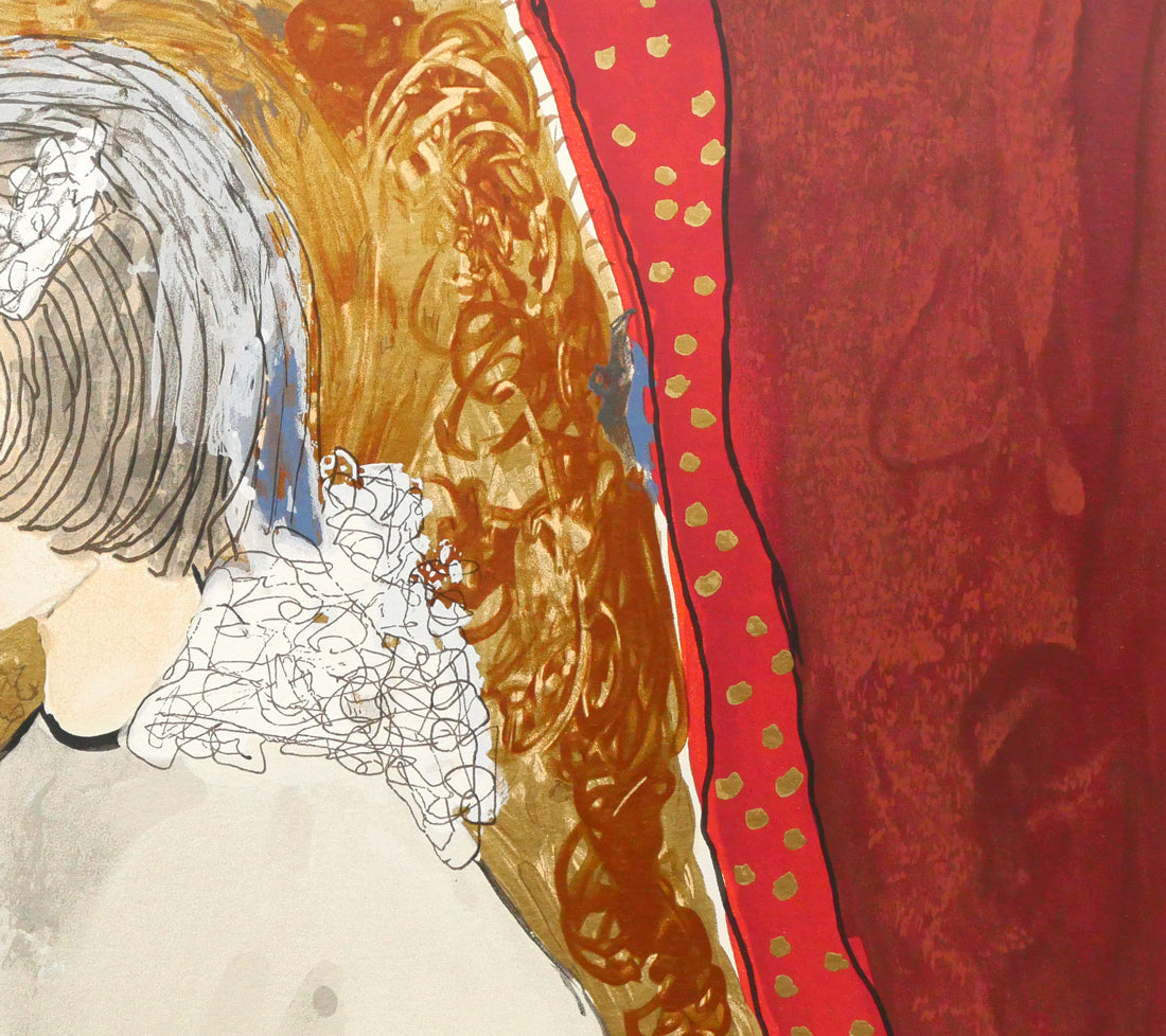 フジ子ヘミング「お祈り」シルクスクリーン版画 拡大画像3