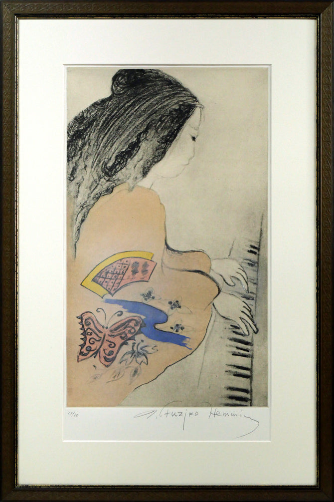 フジ子ヘミング「おさらい」銅版画