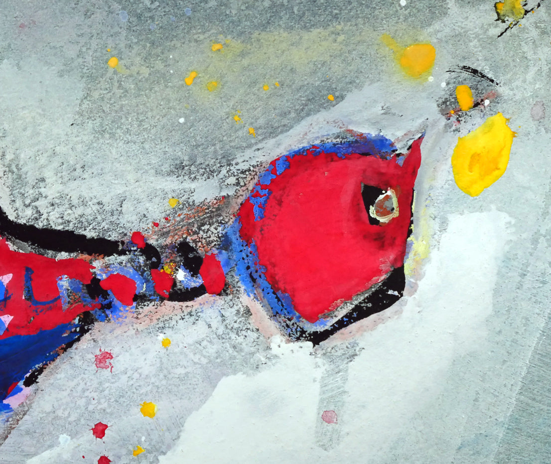 藤野千鶴子「宙(そら)」水彩・パステル画併用・20号 拡大画像6