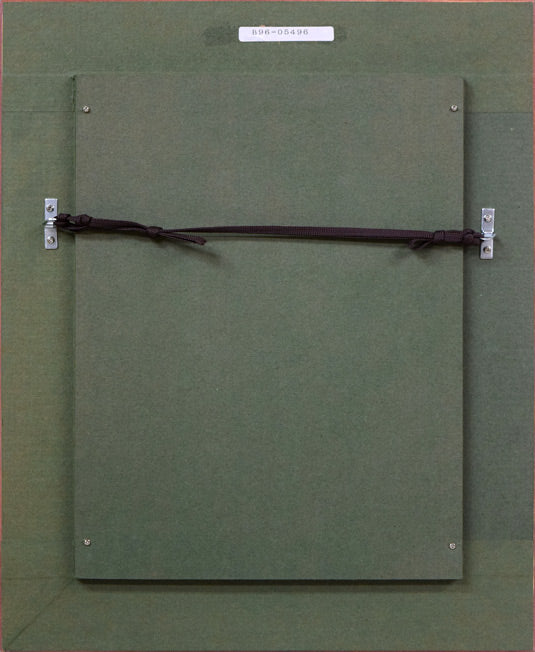 藤岡しんたろう「fascination(a)」油絵・SM 額縁裏側画像