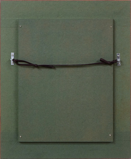 藤岡しんたろう「fascination(b)」油絵・SM 額縁裏側画像