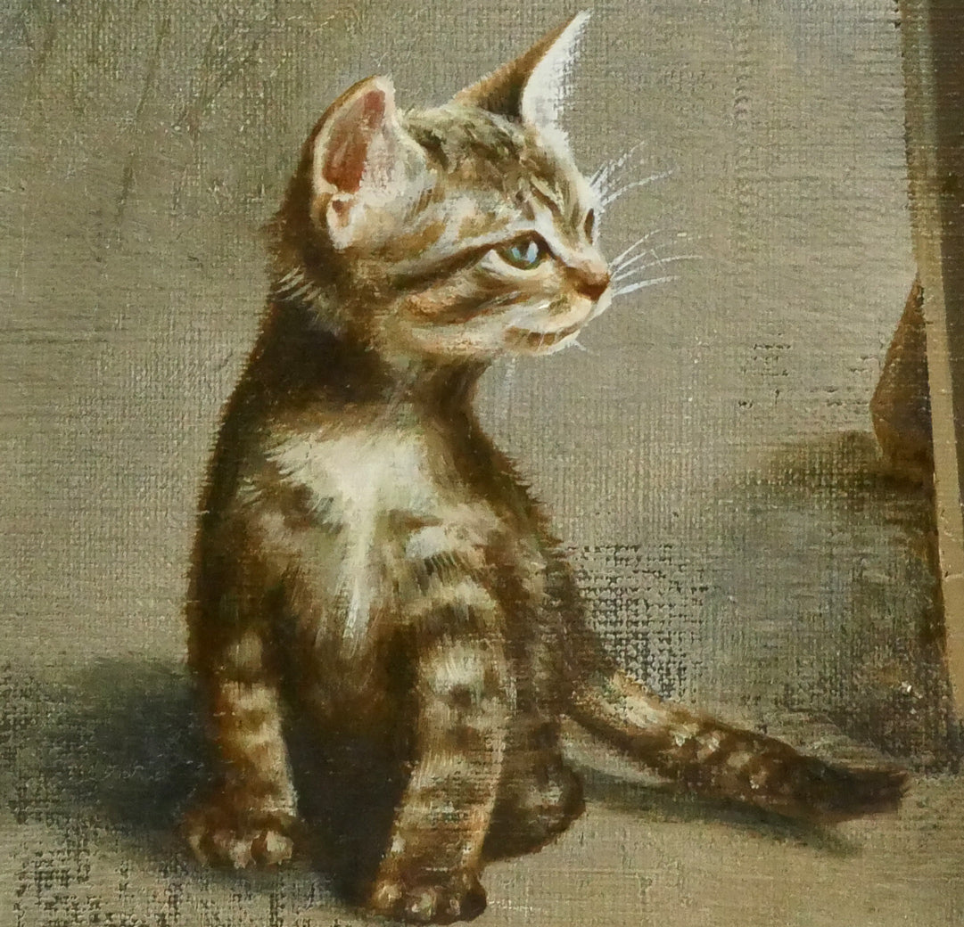 藤岡心象「陽だまり」油絵・F10号 拡大画像6