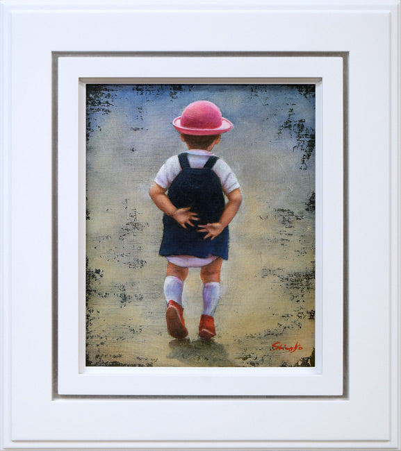 藤岡心象「奈美ちゃん」油絵・F3号