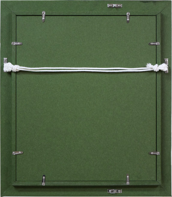 藤岡心象「奈美ちゃん」油絵・F3号 額縁裏側画像