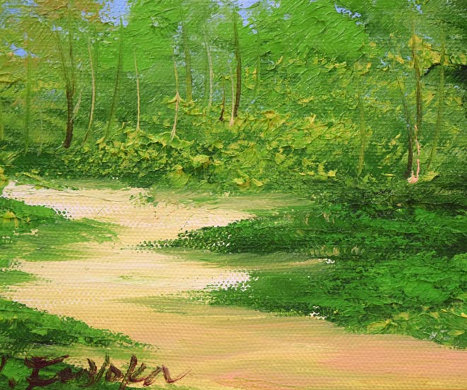 藤岡由美子「峠道」油絵・SM 拡大画像3