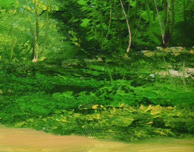 藤岡由美子「峠道」油絵・SM 拡大画像4