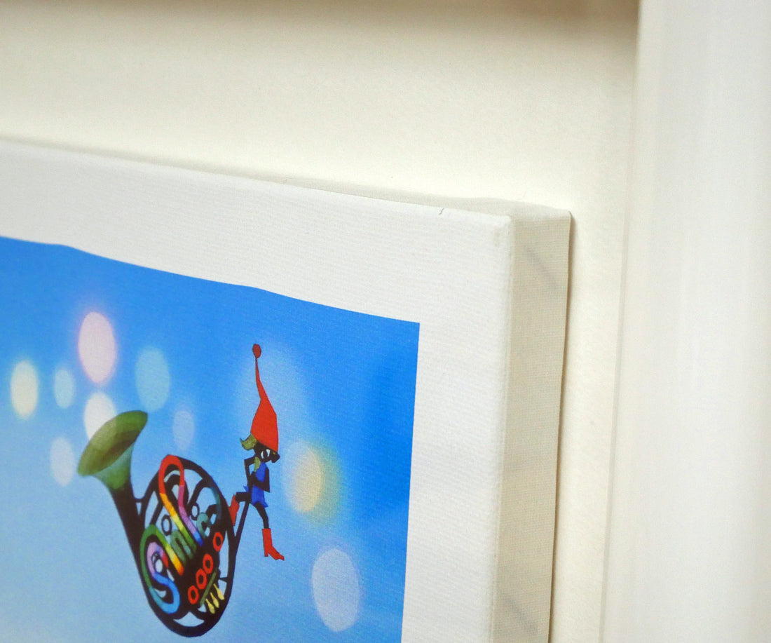 藤城清治「こびとの旅立ち」ジクレー版画 額装画像1