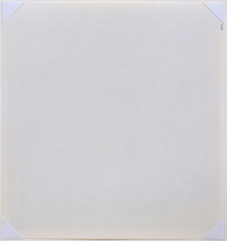 藤城清治「こたつと猫」レフグラフ 作品シート裏側画像