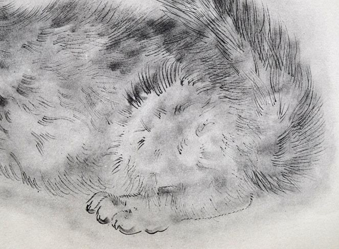 藤田嗣治「アビハイル:(猫の本)より」コロタイプ 拡大画像5