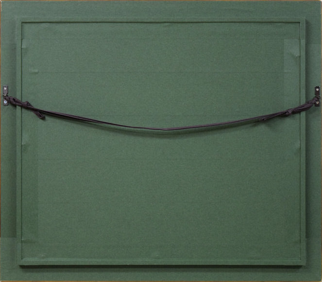 藤田嗣治「アビハイル:(猫の本)より」コロタイプ 額縁裏側画像