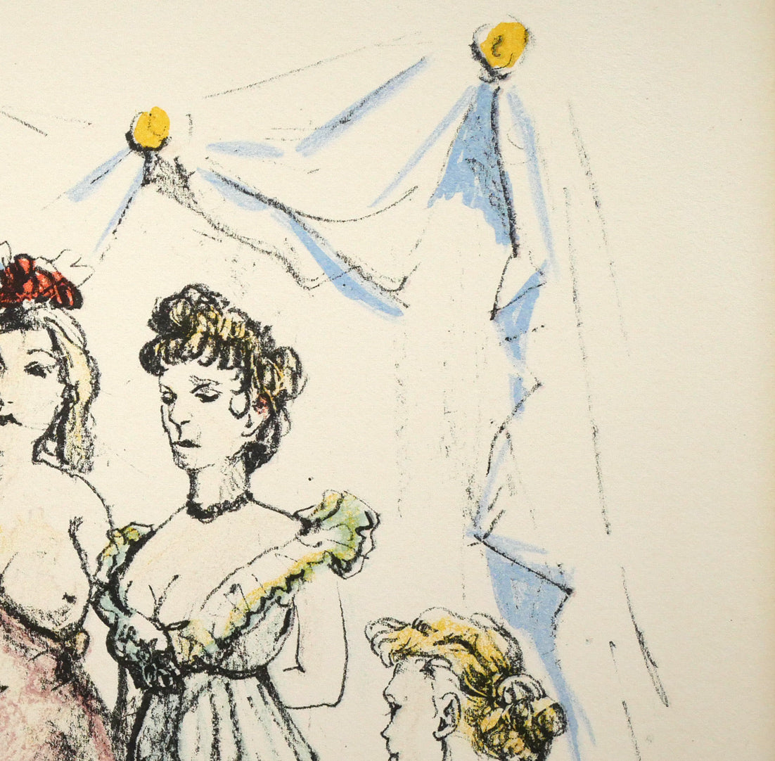 藤田嗣治「娼婦の館(「四十雀」より)」リトグラフ 拡大画像2