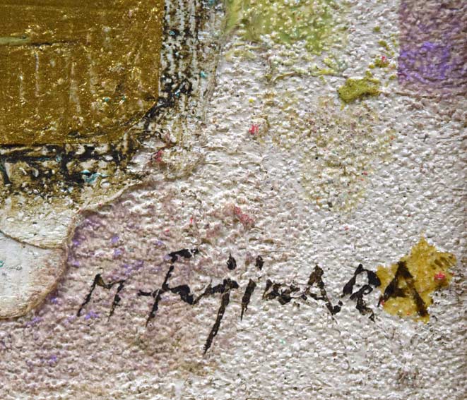 藤原護「Otonomie」油絵・SM サイン拡大画像