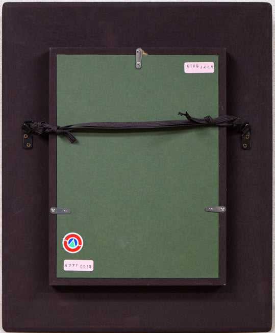 藤原護「Otonomie」油絵・SM 額縁裏側画像