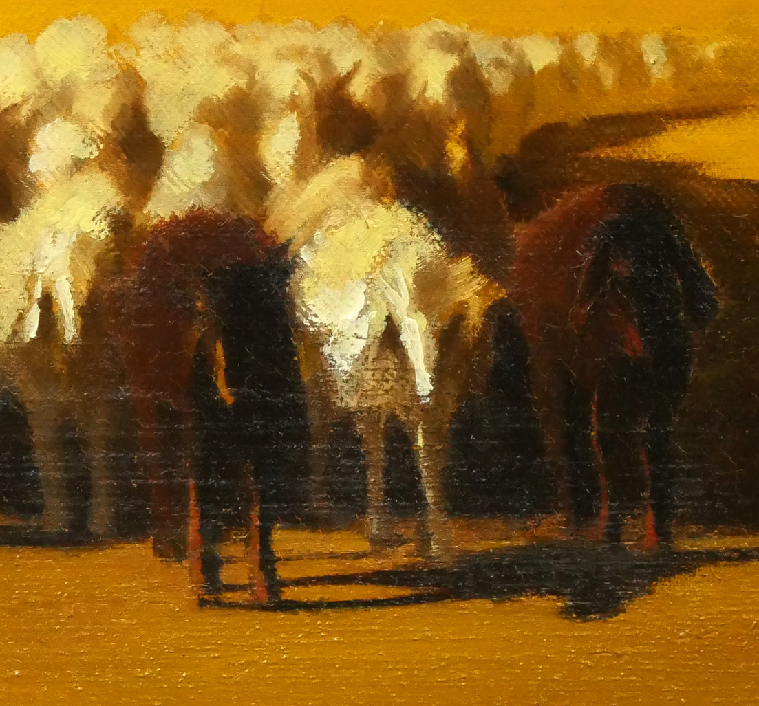 府川貢「ヒンズークシュの羊飼い(アフガニスタン)」油絵・P15号 拡大画像5