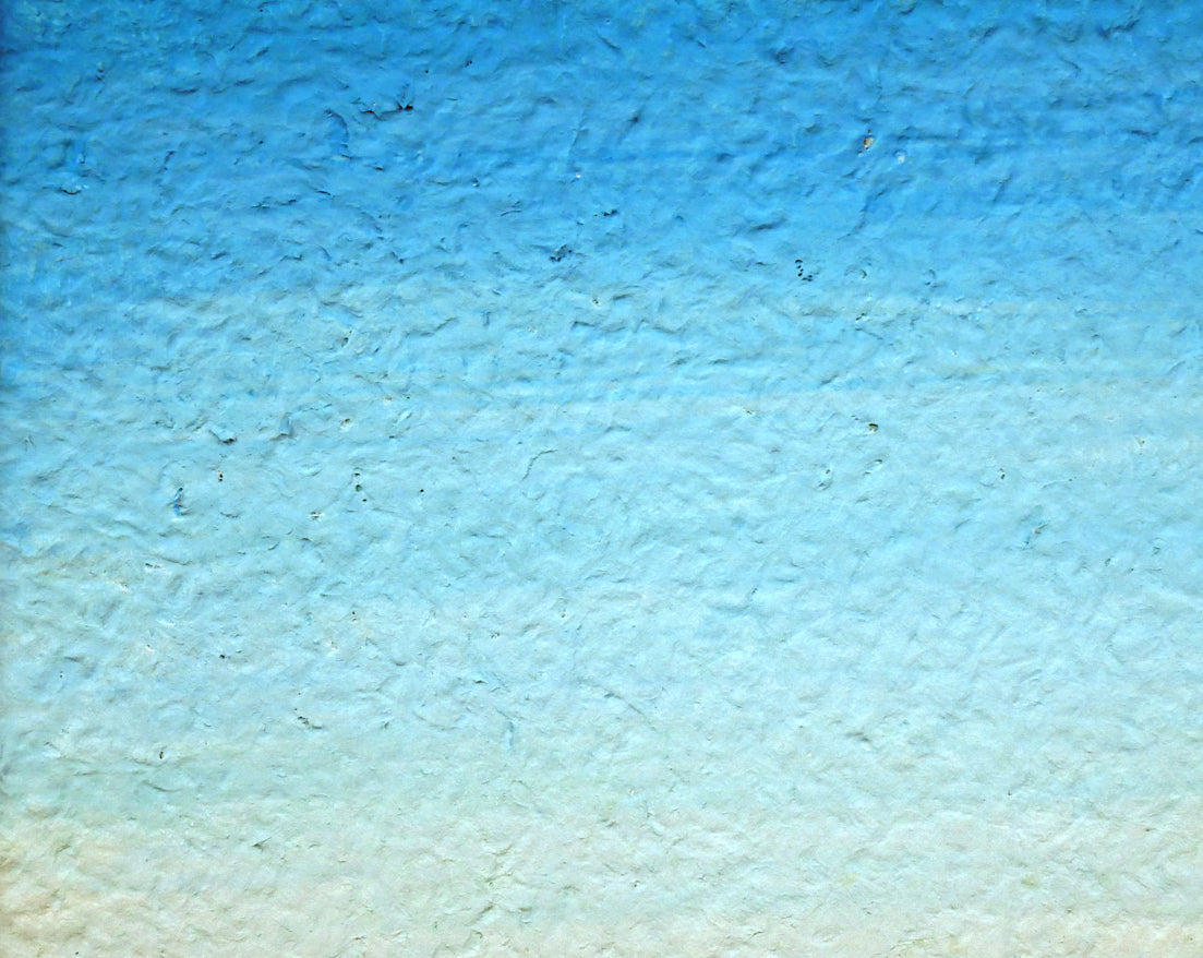 府川誠「二本の木」肉筆油彩画・色紙サイズ 拡大画像1