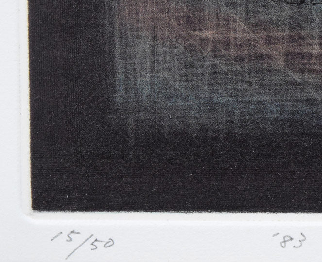 深沢幸雄「泳ぐ人」銅版画 限定番号(ed,15/50)、1983年作