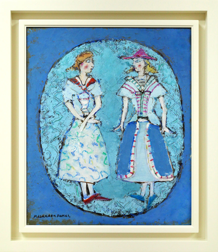 福井正治「マリオネット」油絵・F8号