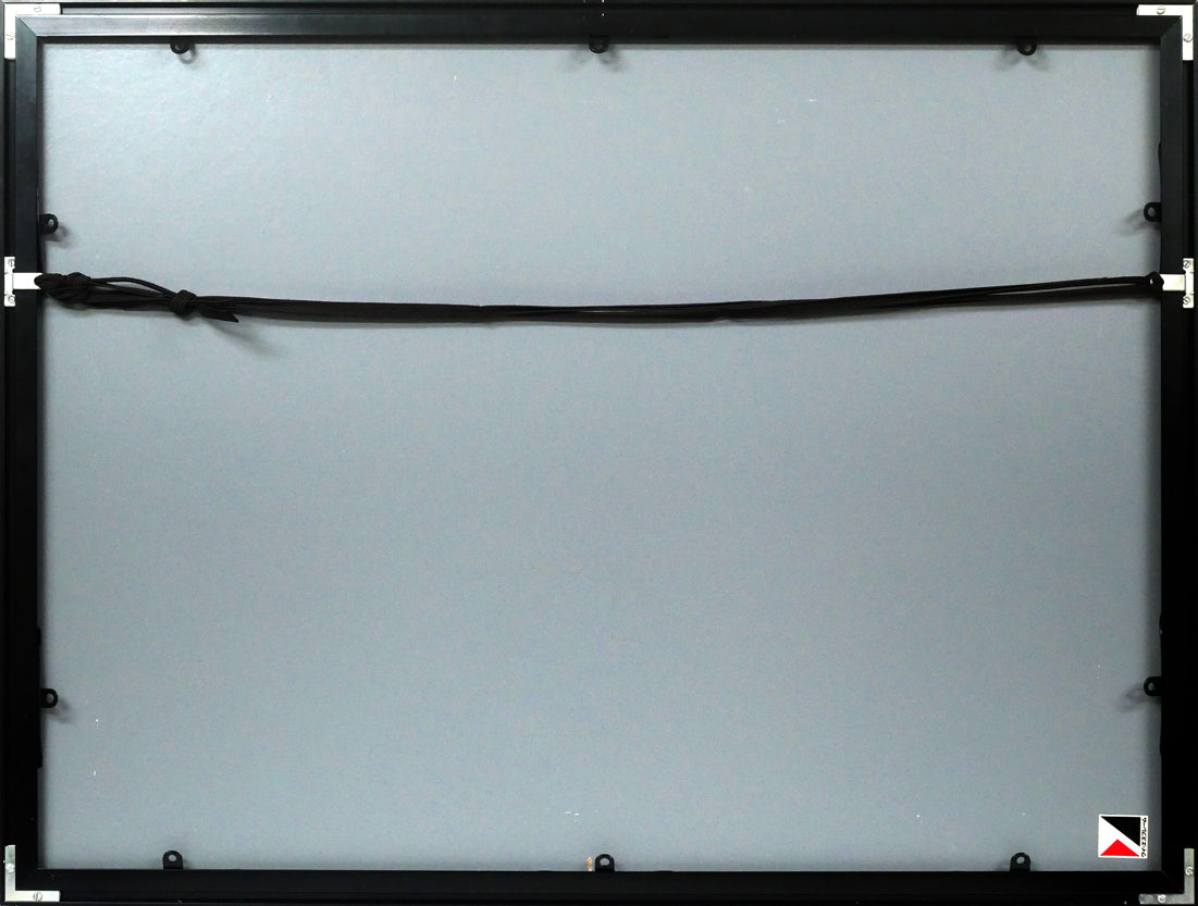 陳維信「雲の海(中国・黄山)」水彩画・10号 額縁裏側画像