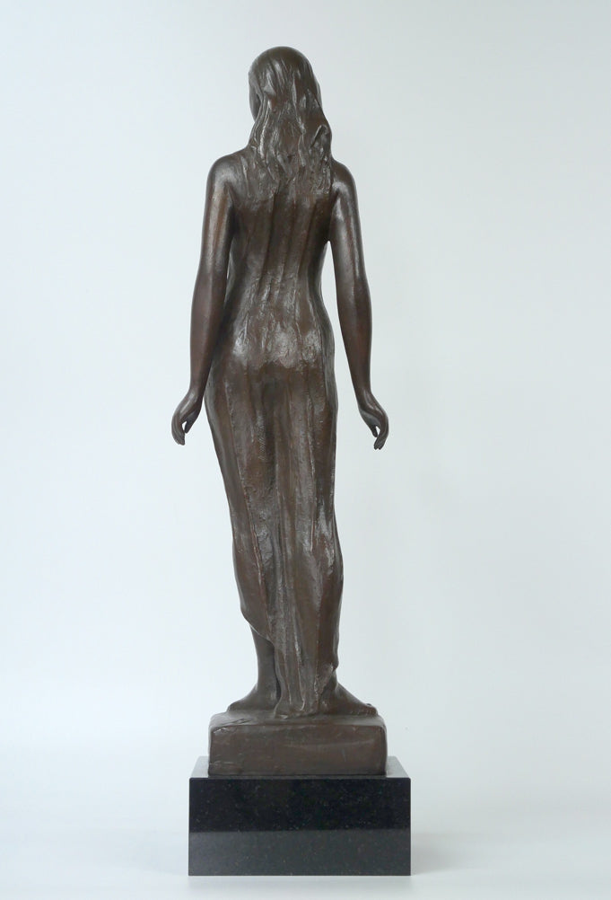 舟越保武「渚」ブロンズ作品・共箱・特製台座付き 作品全体拡大画像5