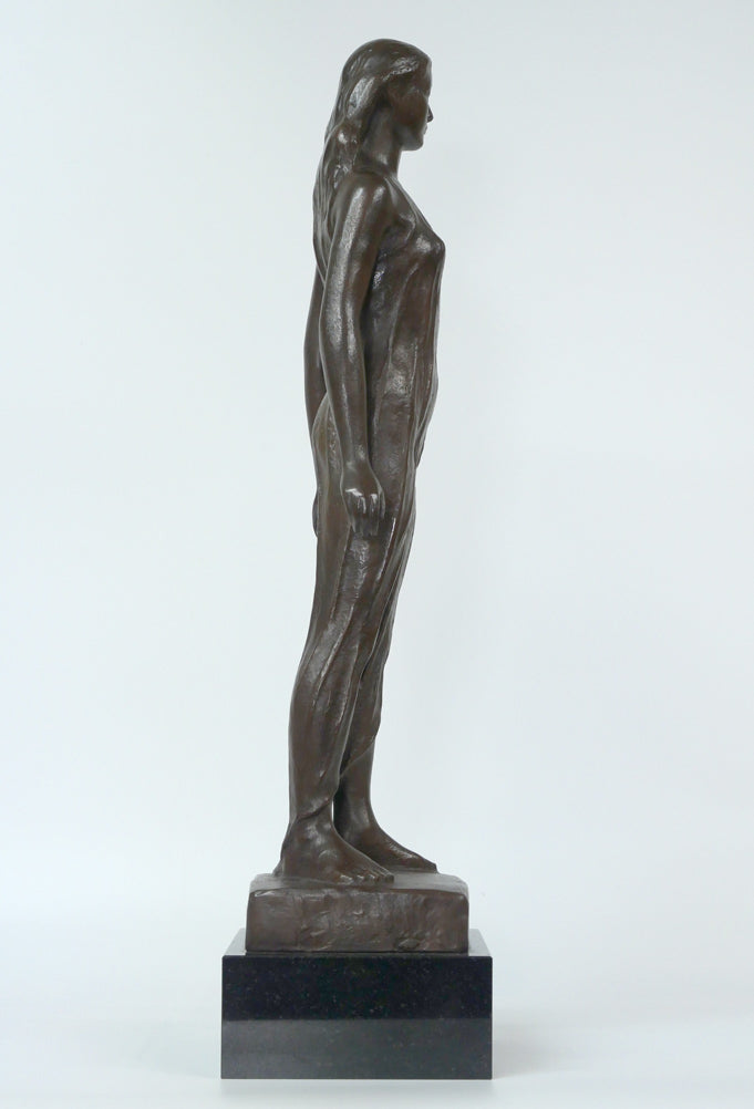 舟越保武「渚」ブロンズ作品・共箱・特製台座付き 作品全体拡大画像7