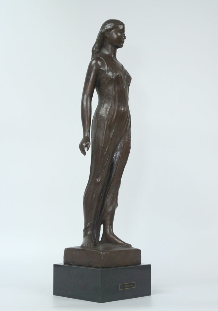 舟越保武「渚」ブロンズ作品・共箱・特製台座付き 作品全体拡大画像6