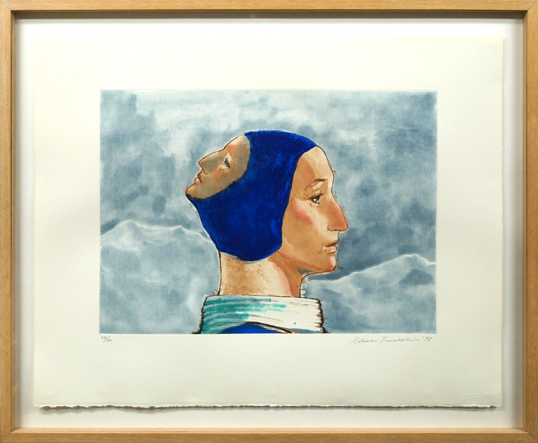 舟越桂「雪のにおい」銅版画