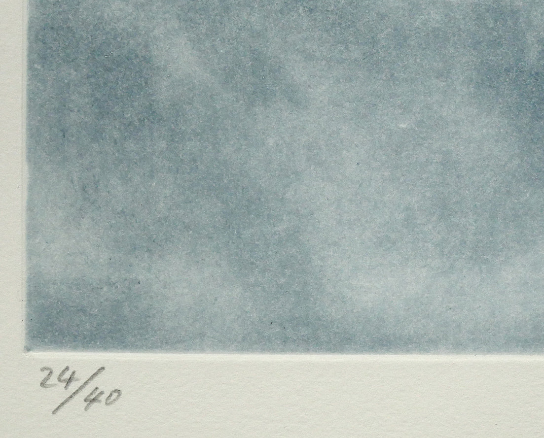 舟越桂「雪のにおい」銅版画 限定番号(ed,24/40)