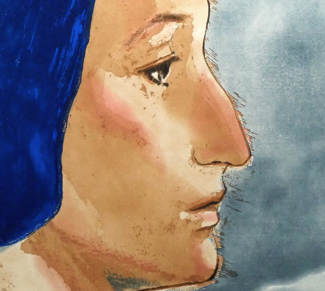 舟越桂「雪のにおい」銅版画 拡大画像6