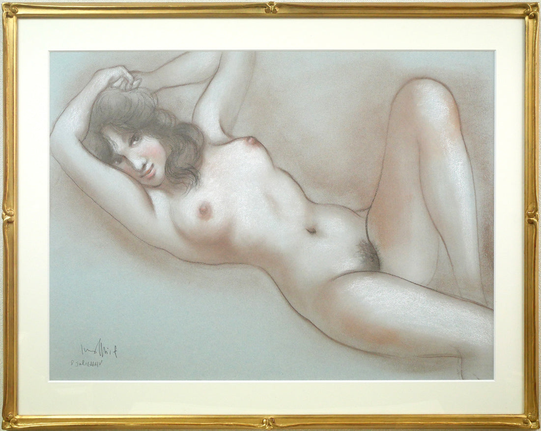 古沢岩美「裸婦」パステル画・20号
