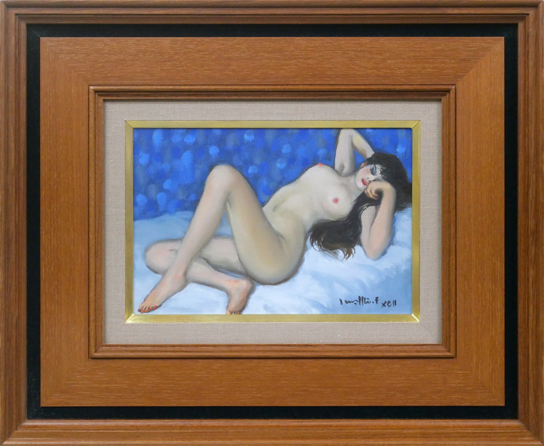 古沢岩美「裸婦」油絵・SM・1992年作