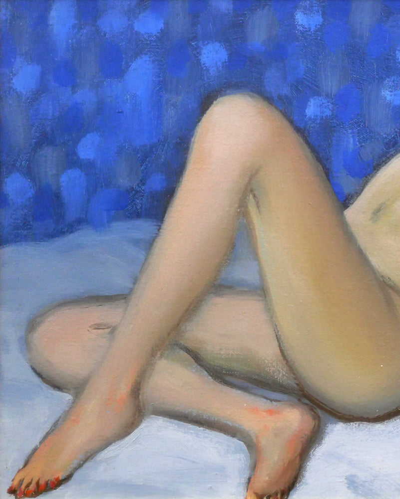 古沢岩美「裸婦」油絵・SM・1992年作 拡大画像1