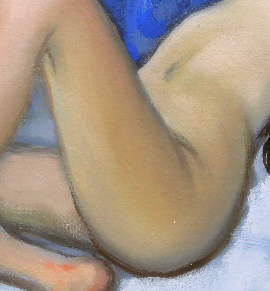 古沢岩美「裸婦」油絵・SM・1992年作 拡大画像4